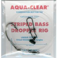 Aqua Clear Aqua-Clear ST-7C Striped Bass 7/0 Circle Hook Eel Dropper Loop  Rig