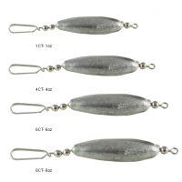 Avlcoaky Fishing Weights Sinkers with Inner Swivel Saltwater Inline Trolling Swivel Weights 