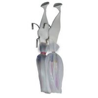 9-Inch Chaser White Blue Water Candy Umbrella Rig