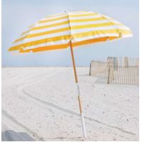 PACIFIC BLUE Solar Reflective UPF 50 Clamp on Fiberglass Beach Vent Umbrella 