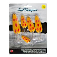 Len Thompson Spoon YR - Yellow & Red Five of Diamonds