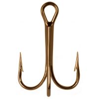 Qty 50 Mustad & Son Gold Treble Hooks Model# 35518 Size 12 