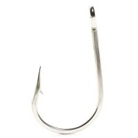 Mustad 4011D Virginia Fishing Hooks - Turned Down Ball Eye, Hollow Point, Blued, Size 5, Pack Of 100 - View #9