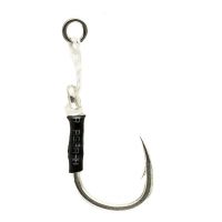BKK LoneDiablo Bucktail Inline Single Hooks White 5/0 (2 Hooks