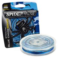 Spiderwire Stealth Blue Camo Braid 250yds 100lb - TackleDirect