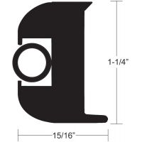 TACO METALS V11-3447BBK50-2 Flex Vinyl Rub Rail Kit - Black With Black Insert, Marine Boat Protection 3 thumbnail image