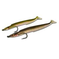  Tsunami HRSE8-2-3 Rigged Holographic Replica Sand EEL, 8,  2pk, Black Back : Sports & Outdoors