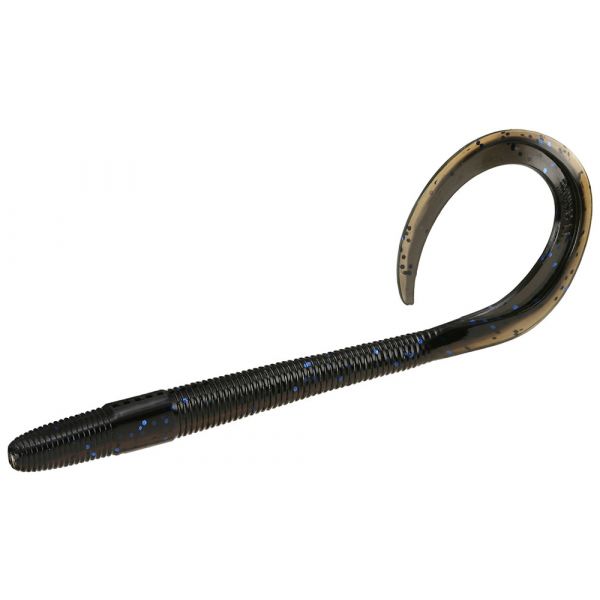 13 Fishing Big Squirm Worm - 10in - Black/Tan