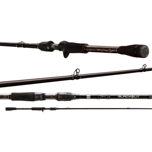 13 Fishing BO2C73MH Blackout Casting Rod - 7 ft. 3 in. - Medium Heavy