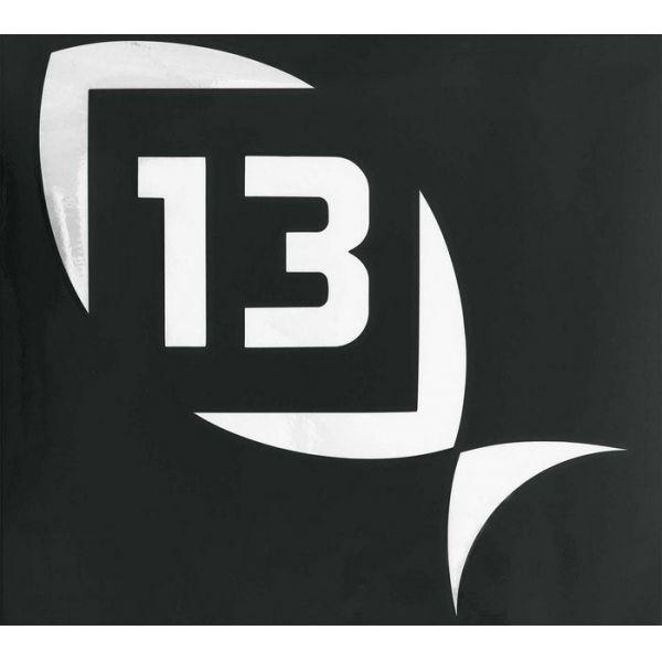 13 Fishing Logo Decal - White - Medium - 9 in. x 9 in.