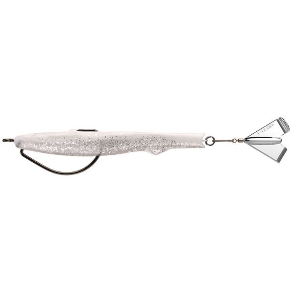 13 Fishing Motor Boat Swimbait - 4in - Smoke/Mirrors