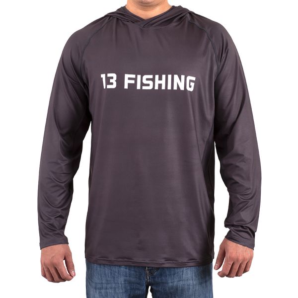 13 Fishing SUS Performance Long Sleeve Hooded Shirt - Medium