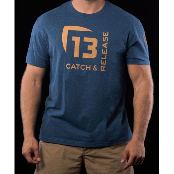 13 Fishing Catch & Release T-Shirt - Electric Blue - Medium