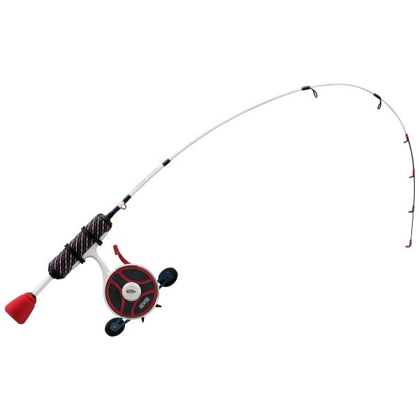 13 Fishing USAFF-LH-27UL FreeFall Ghost Patriot Edition Ice Combo