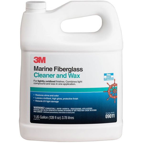 3M Marine 9011 Fiberglass Cleaner and Wax - Gallon