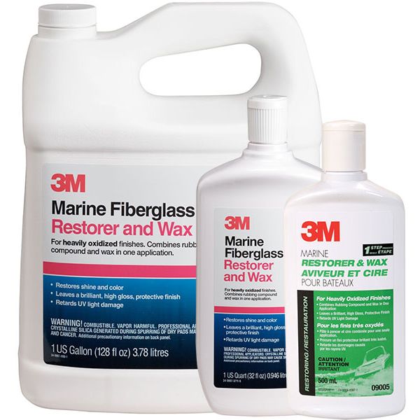 3M Marine Fiberglass Restorer and Wax