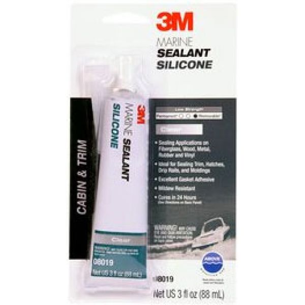 3M Marine Mildew Resistant Silicone Sealant - Clear