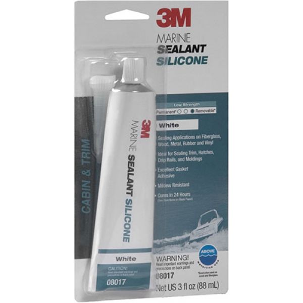 3M Marine Mildew Resistant Silicone Sealant - White