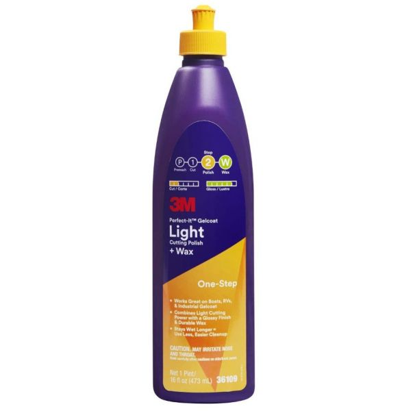 3M Perfect-It Gelcoat Light Cutting Polish + Wax