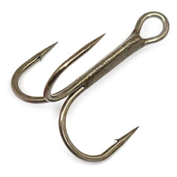 Gamakatsu Round Bend Treble Hook - Bronze - #6 - 12pk