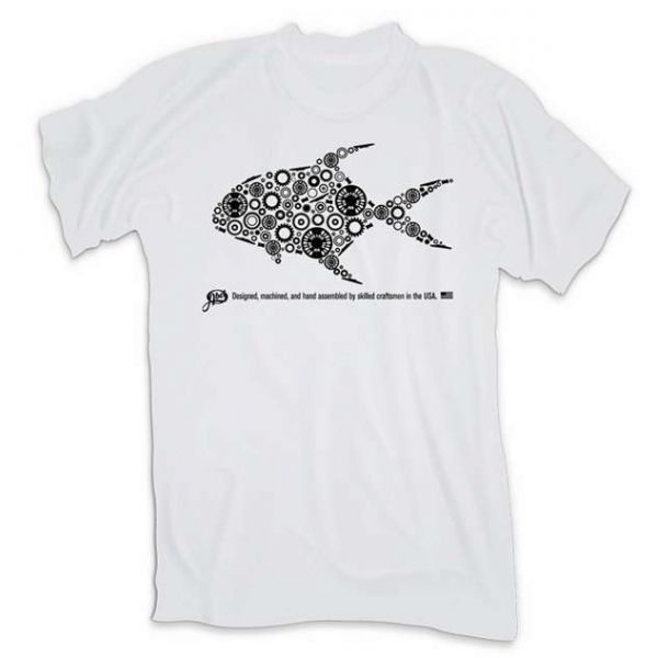 Abel Permit Logo T-Shirt - Saltwater White - X-Large