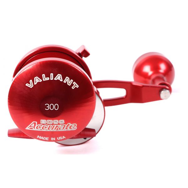 Accurate BV-300L-R Boss Valiant Conventional Reel - Custom Red