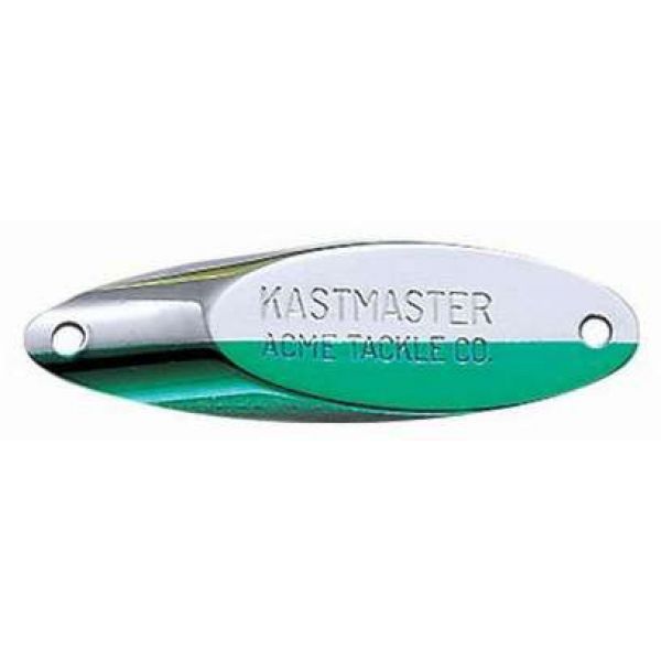 Acme Kastmaster SW10 1/4oz Fishing Lure Chrome/Neon Green