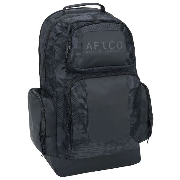 Aftco Fishing Backpack - Black Digi Camo