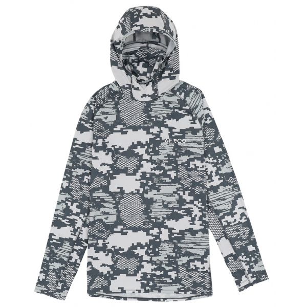 Aftco Adapt Tactical Hooded Performance Shirt - Light Gray Digi Camo - 2X-Large