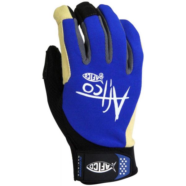 Aftco Release Fishing Gloves - Blue - Medium