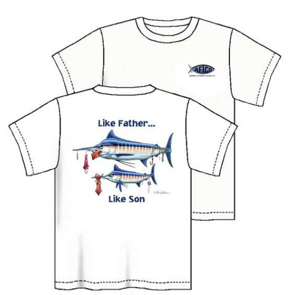 Aftco MT1037 Like Father Like Son White - Medium