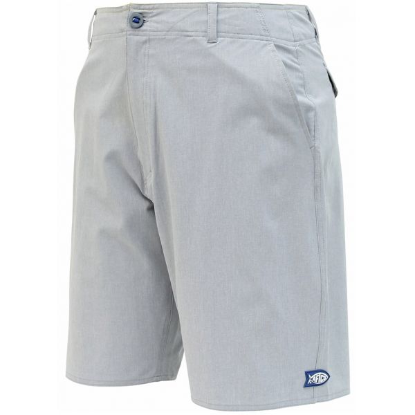 Aftco Cloudburst Fishing Shorts - 10in - Heather Gray - 28