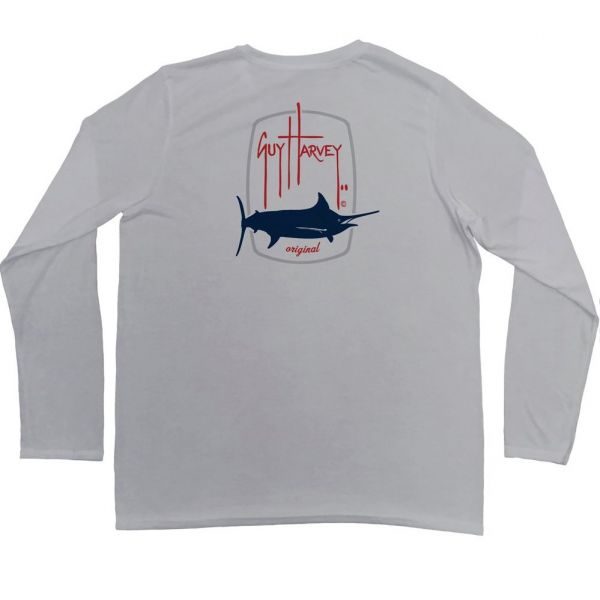 Aftco Guy Harvey Barrel Logo Performance Long Sleeve Shirt - S