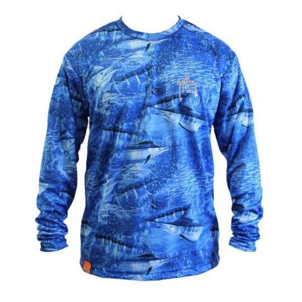 Aftco Guy Harvey Legend Long Sleeve Performance Shirt - X-Large