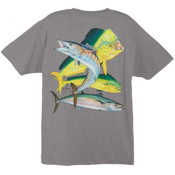 Aftco Guy Harvey Bull Dolphin Wahoo King Tee - Large