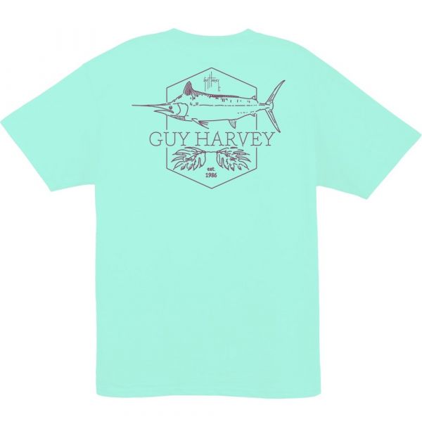 Aftco Guy Harvey Scratchy Short Sleeve T-Shirt - 2XL