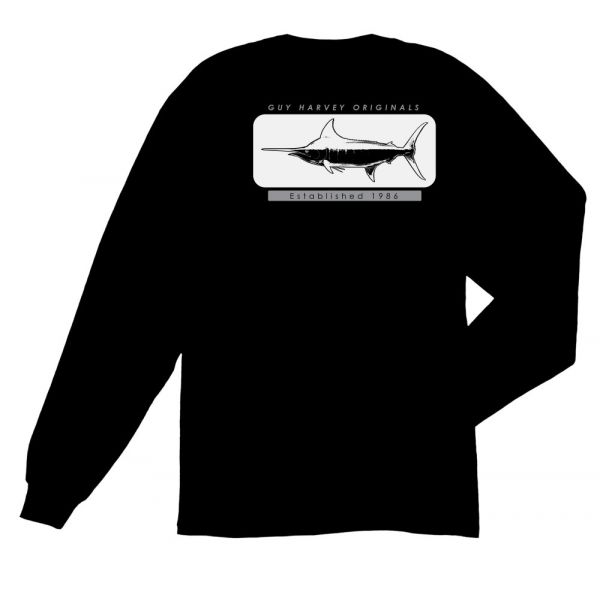 Aftco Guy Harvey Woodblock Long Sleeve T-Shirt - M