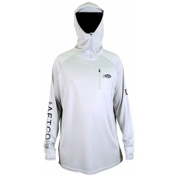 Aftco Jason Christie Performance Hooded Long Sleeve Shirts