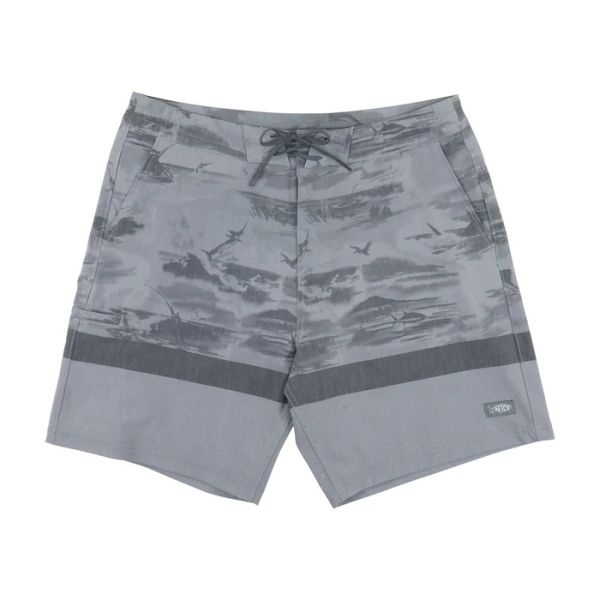 Aftco Cocoboardie Recycled Fishing Boardshorts - Steel - 28