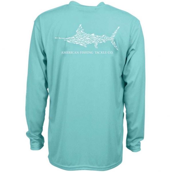 AFTCO M61108 Jigfish Performance L/S Sun T-Shirt - Mint - X-Small