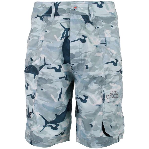 AFTCO Stealth Fishing Shorts Size 35 Charcoal