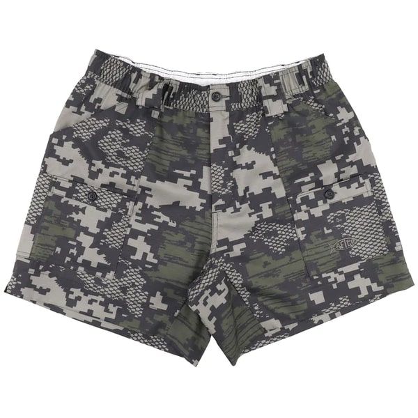 Aftco Camo The Original Fishing Short - Green Digi Camo - 28