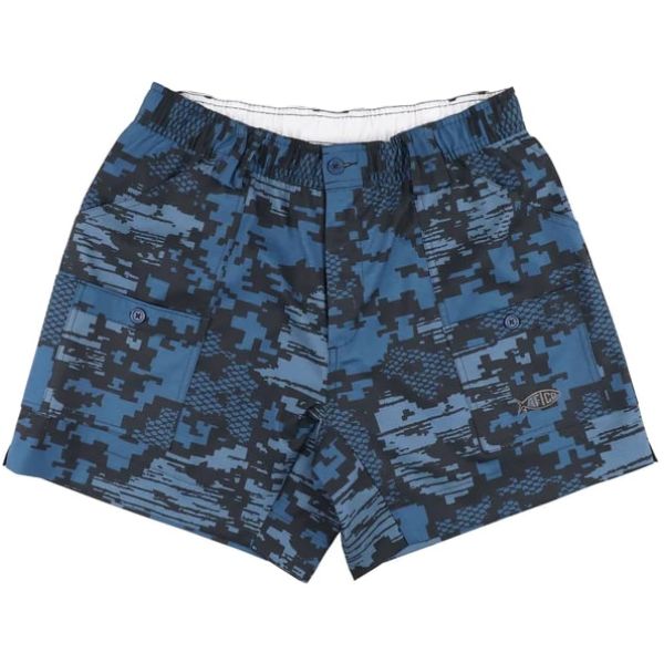 Aftco Camo The Original Fishing Short - Navy Digi Camo - 28