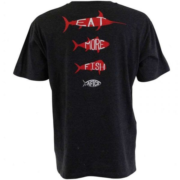 AFTCO MT3093 Eat More Fish T-Shirt - Medium