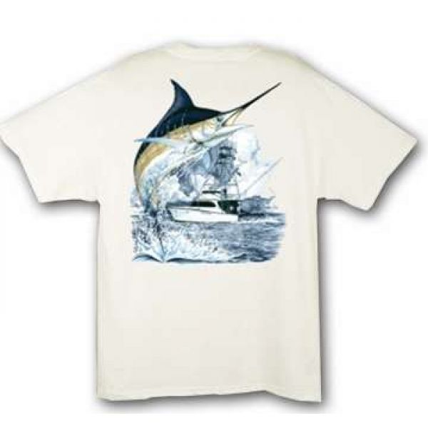 Aftco MTH1301 Guy Harvey Marlin Boat Tee Shirt
