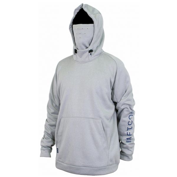 Aftco Reaper Technical Fishing Hoodie - Heather Gray - XS