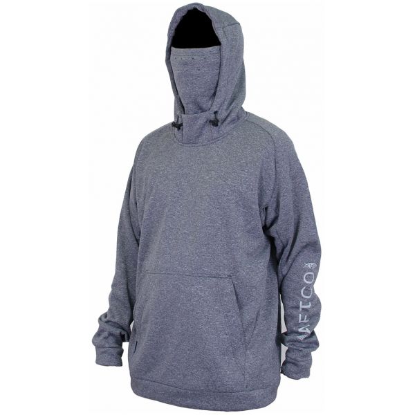 Aftco Reaper Technical Fishing Hoodie - Navy Heather - 2XL