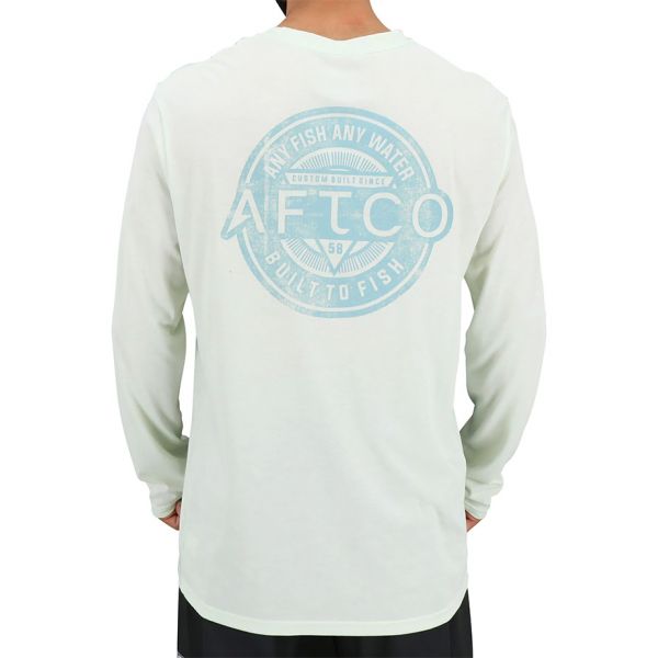 Aftco Rogue Long Sleeve Performance Shirt - Sprout Heather - Large