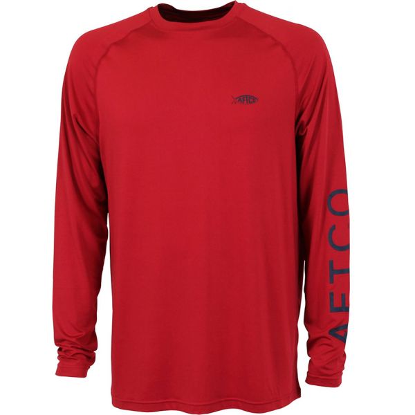 Aftco Samurai 2 Long Sleeve Performance Shirt - Chili - 2XL