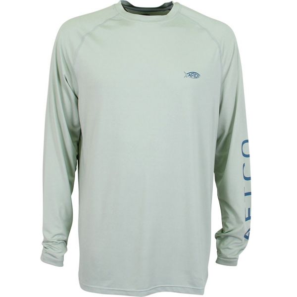 Aftco Samurai 2 Long Sleeve Performance Shirt - Moonstone Heather - 2XL